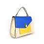 Trendy Design Color Contrast Ladies Handbags Mini Fashionable Flap Handbag Top Handle Bag