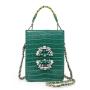 2024 Custom Luxury Crocodile PU Diamond Handbag For Women Jewelry Shoulder Bag