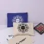 Eco-Friendly Organic Cotton Canvas Travel Cosmetic Bag Custom Screen Printing Canvas Makeup Pouch