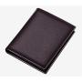 KBW189 2023 Custom Leather Wallet Men's Leather Slim Anti-theft Brush Vertical Paragraph Card Bag Men's Short Money Clip