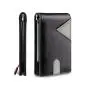 Wholesale leather money clip wallet holder leather bifold wallet card holder with money clip