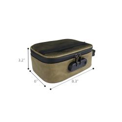 Travel Discreet Containers Odor Blocking Resealable Storage pu smell proof bags case pouch  for dog tested