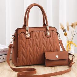 2023 PU Leather Stylish Ladies Colors Clutch Purse Shoulder Bag Set Fashion Trendy Luxury Women's Handbags