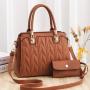 2023 PU Leather Stylish Ladies Colors Clutch Purse Shoulder Bag Set Fashion Trendy Luxury Women's Handbags