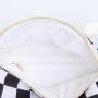 Keymay Print Your Own Pattern Inner Zipper Pocket Gold Hardware Waterproof Nylon Waist Pack Plaid Fanny Pack Chest Waist Bag