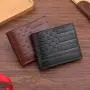 Multi-card space money clip creative fashion embossed horizontal section business short men's wallet leisure money clip man