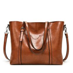 OEM725 New FashionSimple Female  Women Tote Bag High Quality Vintage Leather Shoulder Bag Girl Lady Crossbody Bag
