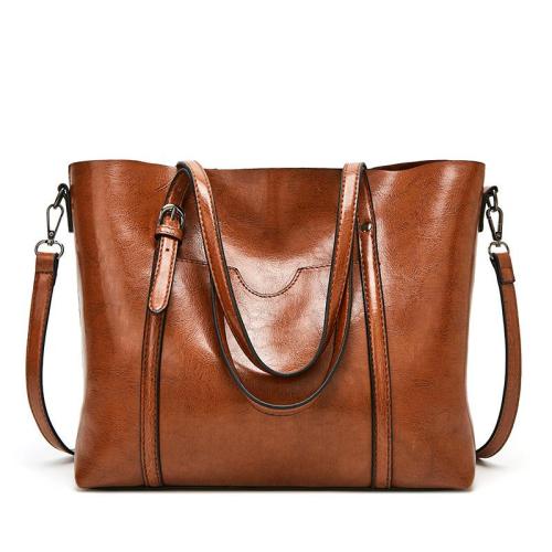 OEM725 New FashionSimple Female  Women Tote Bag High Quality Vintage Leather Shoulder Bag Girl Lady Crossbody Bag