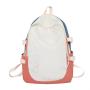 Fashion Boys Girls Combine Colors Waterproof Nylon Backpack Light Weight Multi  Pockets Sports Version Satchel