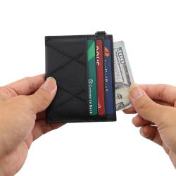 Wholesale leather cardholder wallet pu leather minimalist wallet rfid slim card holder