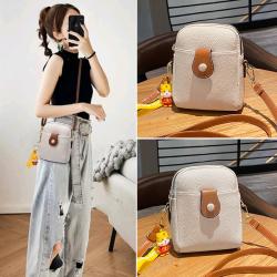 2024 Popular Latest Design Ladies Handbag Single Shoulder Crossbody Bag With Button Square Zipper Muti-Purpose Mini Ladies Bag