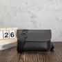 ZWY319 Wholesale Men Vintage PVC Leather Crossbody Bag Daily Casual Simple Shoulder Bag Customizable Travel Outdoor Storage Bag