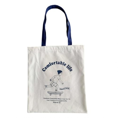 High quality custom printed organic cotton canvas tote bag women's handbag bag