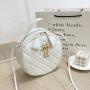 New small round bag handbag 2024 ladies shoulder bag female pu leather wholesale diamond embroidery small crossbody bag