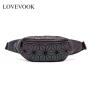 LOVEVOOK 2021 fanny pack women waist bag female belt bag for girls small purse ladies mini geometric luminous waist bag