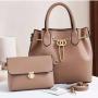 wholesale women handbags Purse Set 2 PCS Handbags designer women bags Lady Purses Girl Pure Color String Bucket Handbag