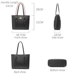 LOVEVOOK wholesale office ladies casual laptop tote bags large leather computer shoulder bag for woman briefcase laptop handbags