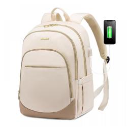 LOVEVOOK fashion school backpacks stylish student laptop backpacks bags unisex women men travel 15.6in laptop backpack with usb