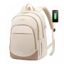 LOVEVOOK fashion school backpacks stylish student laptop backpacks bags unisex women men travel 15.6in laptop backpack with usb