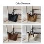 ZWY090 Daily Simple Work Travel Waterproof Large Tote Bag PU Woven Pattern Women Shoulder Bag Wholesale Hundred Shoulder Bag