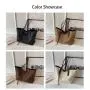 ZWY090 Daily Simple Work Travel Waterproof Large Tote Bag PU Woven Pattern Women Shoulder Bag Wholesale Hundred Shoulder Bag