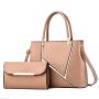 2024 Two Pieces Set Large Capacity Handbag Fashionable Single-Strap Shoulder Messenger Bag with Chain Decoration Bags for Women