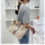 KBW213 New Fashion Women Straw Bag Simple Texture Shoulder Beach Bag Large Capacity Travel Tote Bag For Ladies