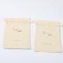 Eco-Friendly Clear Cotton Linen Cosmetic Gift Bag Organic Cotton Cosmetic Packing Drawstring Pouch Bag