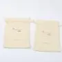 Eco-Friendly Clear Cotton Linen Cosmetic Gift Bag Organic Cotton Cosmetic Packing Drawstring Pouch Bag