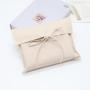 Promotion Cotton Twill Fabric Envelope Dust T-Shirt Clothes Backpack Packaging Bag Gift Jewelry Pouch With Bow