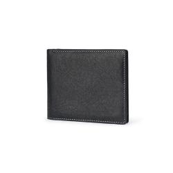 Custom Leather Men Wallets Ultra Slim Leather Wallet RFID Horizontal Business Card Holder Wallet Gift Set for Men