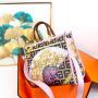 hot selling large size women's handbags quality PU printing ladies bags fashion ladysky private label tote bags for girls  34 cm