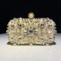 Metal Leaf Ornament trend 2023 Hot sale Dinner Evening bag Lipstick Clutch Bags for Women Luxury