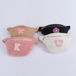 Keymay High Quality Fashion Travel Chest Bag Women Everywhere Waist Pack Large Sherpa Crossbody Bag Fanny Pack Fleece Belt Bag