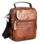 2024 Wholesale Oiled Waxed Vegan Leather Crossbody Sling Bag For Shoulder Men