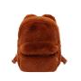 Wholesale New Design Custom Logo Ladies Women Mini Plush Fur Backpack Bags in Winter