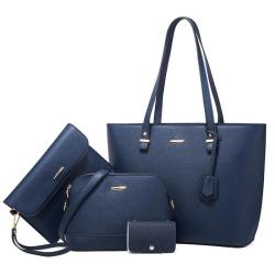2024 New Trendy Women's Bag Retro Socialite Single Shoulder Handbag Large Capacity Fashion Diagonal Four Piece Set Tote Bags