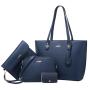 2024 New Trendy Women's Bag Retro Socialite Single Shoulder Handbag Large Capacity Fashion Diagonal Four Piece Set Tote Bags