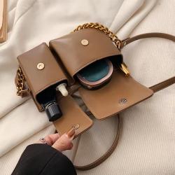 Vintage Sling Bags For Womens Luxury Designer Handbags And Purses New PU Metallic rabbit Head Small Underarm Shoulder bag