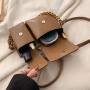 Vintage Sling Bags For Womens Luxury Designer Handbags And Purses New PU Metallic rabbit Head Small Underarm Shoulder bag
