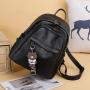 KBW701 Korean PU Leather Shoulder Bag Casual Fashion College Wind Travel Student Mommy Bag Women Backpack Without Pendant