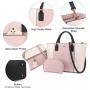 LOVEVOOK 2021 New Arrivals OEM ODM Custom Logo PU Leather 3 pcs Tote Bags Sets Women Purse and Handbags set Ladies Hand Bags