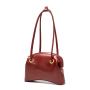 New Designer Fashion Oil Wax Retro Genuine Leather Handbags Ladies Clip Bag Women Shoulder Hand Bag Female Armpit Bag