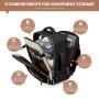 LOVEVOOK Fashion Design 40L multifunctional travel laptop backpack with 3 Packing Cubes 17 In Business travel backpack for women