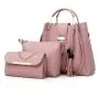CCF87 New Fashion Women Messenger Bag Portable Lady Handbag 3Pcs Bag Sets PU Leather Handbag Sets For Women