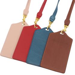 Leather Document Cover Work Card Cover Work Badge Brand Name Card Bus Campus Access Control Student Meal Card Protective Cover