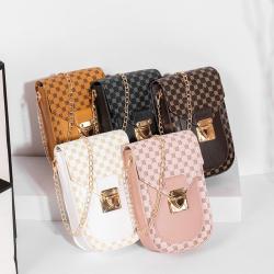 Hot Selling Dot Pattern Print Phone Bags for Women Wholesale Fashion Women's Chain Strap Crossbody Messenger Bag Lady Handbag