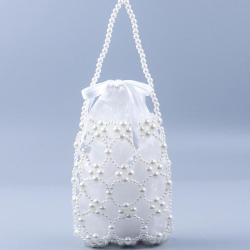 Custom 2024 Wholesale New Summer Handbag Women Pearl Clutch Purse Beaded Bridal Evening Bags For Party Wedding
