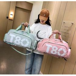ZF080 Sports Fitness Bag Women Leisure Fashion Short Trip Bag Waterproof Oxford Cloth Shoes Warehouse Storage Shoulder Bag