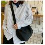 Custom Factory Direct Women Simple Casual Messenger Canvas Bag Solid Color Student School Bag Korean Shoulder Bag Wholesale